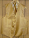 gold Groomsmen Dress Tuxedo Wedding Vest ~ Waistcoat ~ Waist coat  & Tie set Buy 10 of same color Tie For $25 Each-Men's Neck Ties - Mens Dress Tie - Trendy Mens Ties