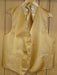 gold Groomsmen Dress Tuxedo Wedding Vest ~ Waistcoat ~ Waist coat  & Tie set Buy 10 of same color Tie For $25 Each-Men's Neck Ties - Mens Dress Tie - Trendy Mens Ties