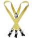 Men'S Metallic Gold Color Suspenders For Men Y Shape Back Elastic Button & Clips
