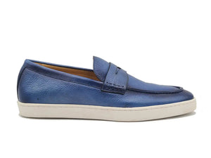 Carrucci Burnished Penny Loafer Sneaker - Patina Leather