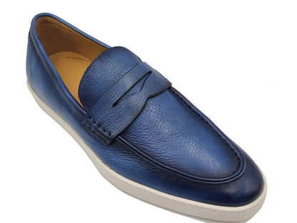 Carrucci Burnished Penny Loafer Sneaker - Patina Leather
