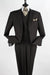 Apollo King Men's 3 Piece Executive Suit - Sleek Black