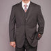 Fiorelli Men's Gray Teakweave 2-button Vested three piece suit