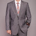 Men's 2 Button Grey Patterned Modern Fit Suits Suit  2 Piece Suits - Two piece Business suits Suit