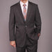 Men's Gray Teakweave 2-button 2 Piece Suits - Two piece Business suits Suit