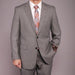 Men's Gray Birdseye 2-button Suit - Dress Suit For Men 2 Piece Suits - Two piece Business suits Suit