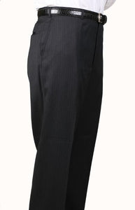 Gray Bond Flat Front Trouser