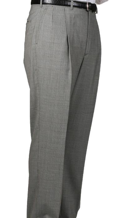 Mens Pleated Dress Pants Black/Tweed Houndstooth Checkered Pattern Somerset Pleated Trouser Unhemmed Unfinished Bottom Black/White / Dress size Pants Mens Pleated Dress Pants Black/Tweed Houndstooth Checkered Pattern Somerset Pleated Trouser Unhemmed Unfinished Bottom Black/White / Dress size Pants