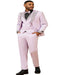 Gray and Pink Prom Tuxedo - Perfect Wedding Suit Vested rhinestone Lapelled