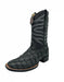 Los Altos Men's Gray Genuine Pirarucu Wide Square Toe Boot