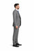 Gray Plaid Suit - Vested Suit - 3 Piece Suits - Peak Lapel Suits - Windowpane Suit - 2 Button