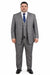 Gray Plaid Suit - Vested Suit - 3 Piece Suits - Peak Lapel Suits - Windowpane Suit - 2 Button
