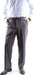Men's Super 150's Poly/Viscose Wool Feel 2 Button Gray Suit by Caravelli