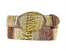 Cinto De Avestruz - Cinto Vaquero Green Rustic Original Ostrich Leg Skin Western Style Belt
