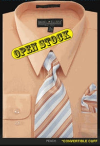 Trendy High Quality Men'S Basic Shirt With Matching Tie And Hanky Dress Set Men'S Dress Shirt