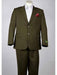 Men's Olive 2 Button  Summer Suit