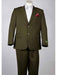 Men's Olive 2 Button  Summer Suit