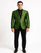 Men's Green Paisley Tuxedo Blazer – Luxury Slim Fit Dinner Jacket for Formal Events