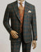 Steve Harvey Suits Clothing line - Steve Harvey Suits Mens Peak Lapel Modern Fit - No Pleated Pants Designer Brand Green 3 Piece Vested Suit