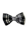 Grey and Black Men's Plaid Pattern Bowtie-Men's Neck Ties - Mens Dress Tie - Trendy Mens Ties