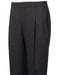 Men's Stylish Pleated Grey Atticus Classic Fit Wool Pant unhemmed unfinished bottom