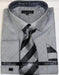 Grey Colorful Men'S Dress Shirt