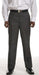 Men's Grey Flat-Front Dress Pants - Grey Tone & Tone