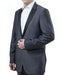Men S Grey Two Toned Peak Lapel Regular Fit
