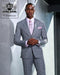 Grey and Pink Suit Including Tie and Shirt
