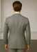 Wool Suit - Italian Made Business Suit by Statement Men's 2 Piece 100% Wool Double Breasted Suit - Pinstripe Pattern