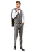 Cheap priced Suit - Men's Two Button Vested Vintage Style Tweed Wedding Grey Suit