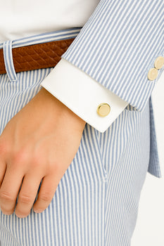 Men's Two Buttons  100% Cotton Grey/White seersucker ~ sear sucker Suit Available Big and Tall Sizes - Image 7