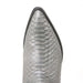 Los Altos Grey J-Toe Genuine Leather Python Boots