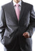 Caravelli Men's Super 150's Poly/Viscose Wool Feel Grey 2pc Suit