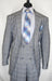Fortino Landi #5702v6-Grey.Plaid- Vested Men's Checkered Suit