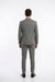 "Grey Plaid Skinny Fit Men's Suit with Two-Button Vest - Low Cut"