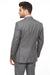 Three Button Suit - Classic Fit Pleated Pants - Mens 3 Button Classic Fit Vested Basic Grey Suit