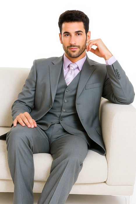 Grey Three Button Suit