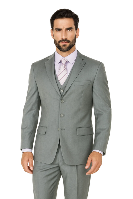 Grey Three Button Suit