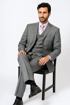 Grey Three Button Suit
