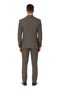 Grey Tweed 3-Piece Slim Fit Suit