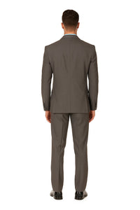 Grey Tweed 3-Piece Slim Fit Suit