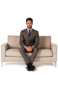 Grey Tweed 3-Piece Slim Fit Suit