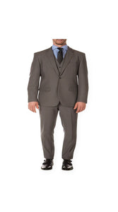 Grey Tweed 3-Piece Slim Fit Suit