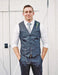 Men's Blue 4-button cuff Wedding Attire