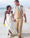 Tan Groom and Groomsmen Wedding Attire For Man