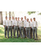 Men's Buttons Closure Casual Wedding Attire Shirt + Pants + suspender