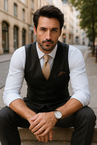 tailored-vest-and-unhemmed-pants-summer-suit