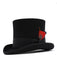 Men's 100% Wool Felt Black Top Hat ~ Tuxedo Hat