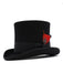 Men's 100% Wool Felt Black Top Hat ~ Tuxedo Hat